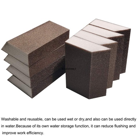 areia de esponja chanfrada para polimento de metal de madeira