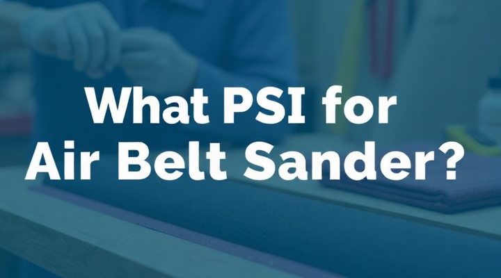 O que PSI para lixadeira de correia de ar?