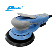 PANDAS 6 polegadas 150mm 4000-10000rpm 2,5mm órbita de grau industrial precisão moagem máquina de lixa elétrica velocidade variável sem escova elétrica lixadeira de pista aleatória