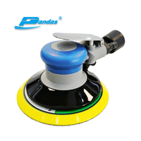 PANDAS Máquina de polimento pneumático autolimpante de 6 polegadas, máquina de polimento de carro, móveis, moedor de ar de madeira, moedor seco, excêntrico, livre de poeira