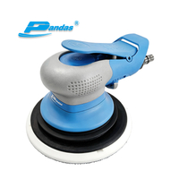 PANDAS Máquina de polimento pneumática de 6 polegadas, máquina de polimento industrial, máquina de polimento sem vácuo, lixa pneumática, carpintaria, carro, máquina de polimento a seco