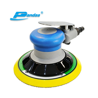 Máquina de polimento pneumática sem vácuo de 6 polegadas pandas, máquina de polimento de carro, ferramenta pneumática de rebarbação de metal