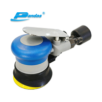 Máquina de polimento pneumática de alta velocidade, lixa de sucção central de 3 polegadas de grau industrial pandas